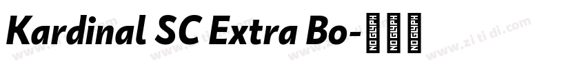 Kardinal SC Extra Bo字体转换